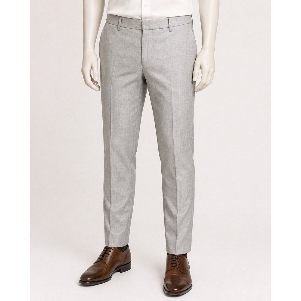 Banana Republic Men's Dress Pants Tapered Fit 34x30, Gray/Blue, Wool Blend